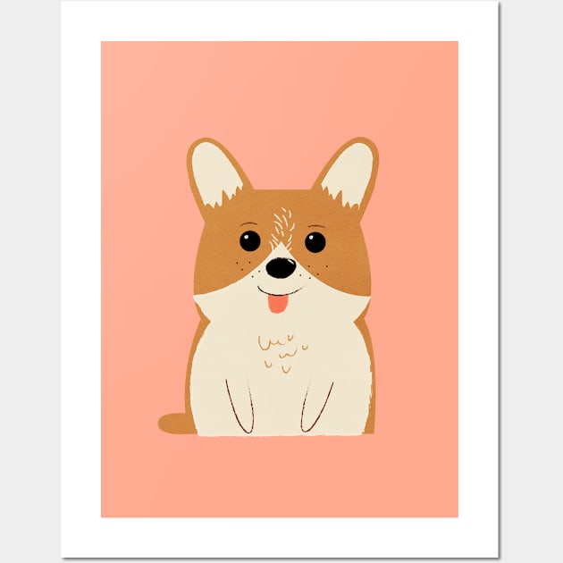 Corgi Wall Art by MegDig Design